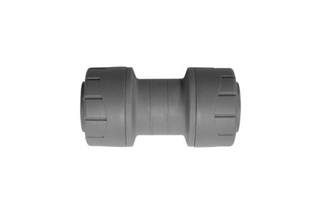 Polyplumb straight coupler grey 15mm