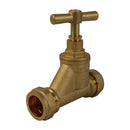 22mm BRITISH STANDARD STOP TAP COMPRESSION x COMPRESSION