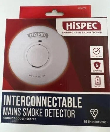 Hispec interconnectable main smoke detector product code : HSSA/PE - New