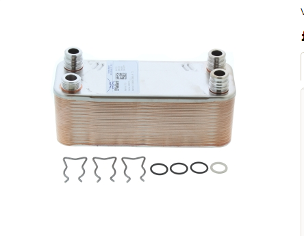 VAILLANT AQUA PLUS VUI 362-7 R3 DHW HEAT EXCHANGER KIT (28 PLATES) 064724 (BRAND NEW)