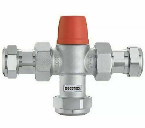 Boss Thermostatic Mixing Valve 15mm with Strainers & non return valves ( NEW )