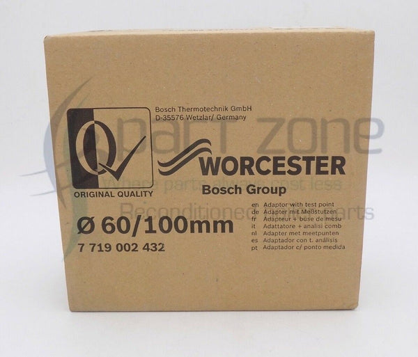 Worcester Bosch 7719002432 High Level Horizontal Flue Adaptor