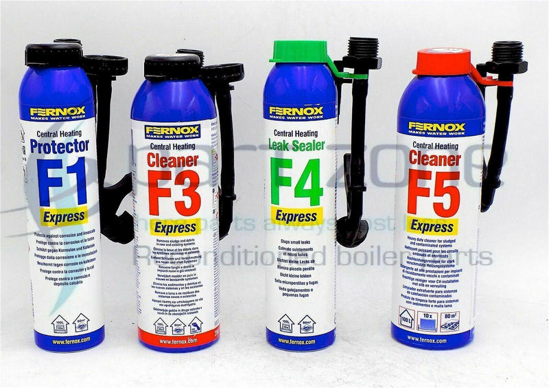 Central Heating Fernox F1 F3 F4 F5 Express Cleaner Leak Sealer Protector