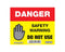 REGP36 Danger Do Not Use Sticker/Tag