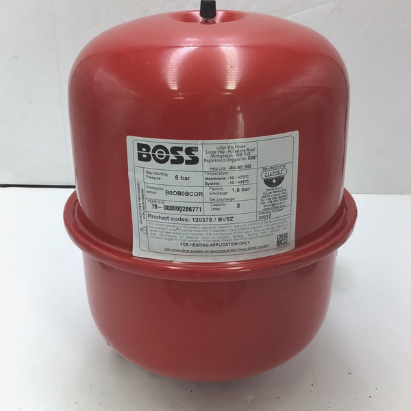 BOSS 8 LITRE EXPANSION VESSEL 5 BAR ZILMET -NEW