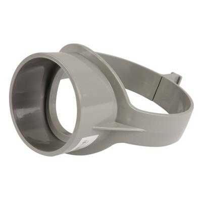 SOIL PUSH FIT 110MM X 63MM STRAP ON BOSS GREY